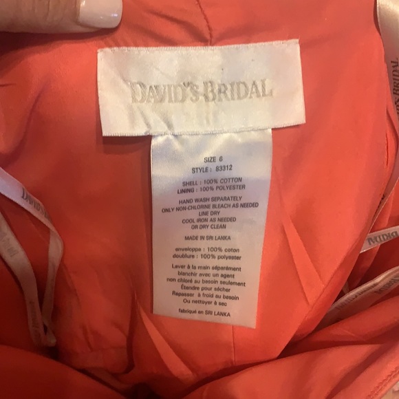 David’s Bridal Bridesmaid Dress - Picture 4 of 4